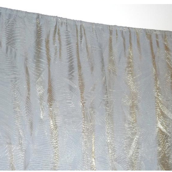 Curtains Shimmer Chameleon 2 Panels Table Runner Sage Green 70" x 24" Hand Made - Picture 5 of 7